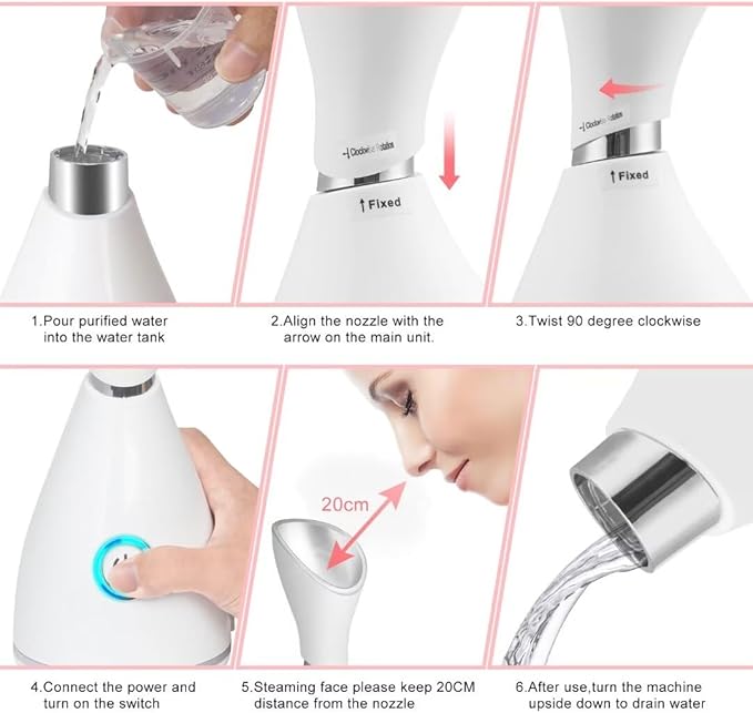 Facial steamer hot spray for hydration face