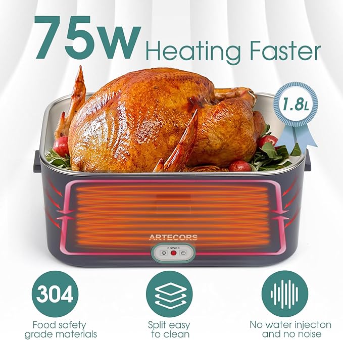 Portable Electric Lunch Box Food Heater