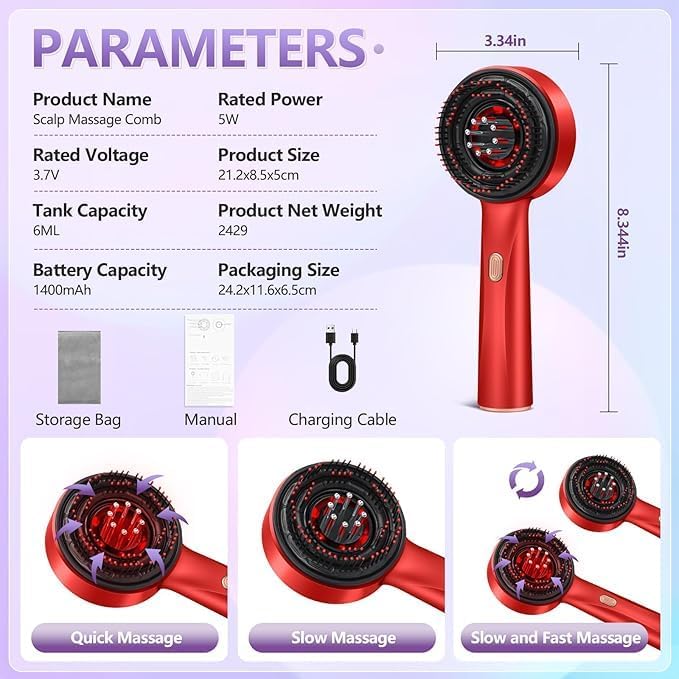 Electric scalp massager